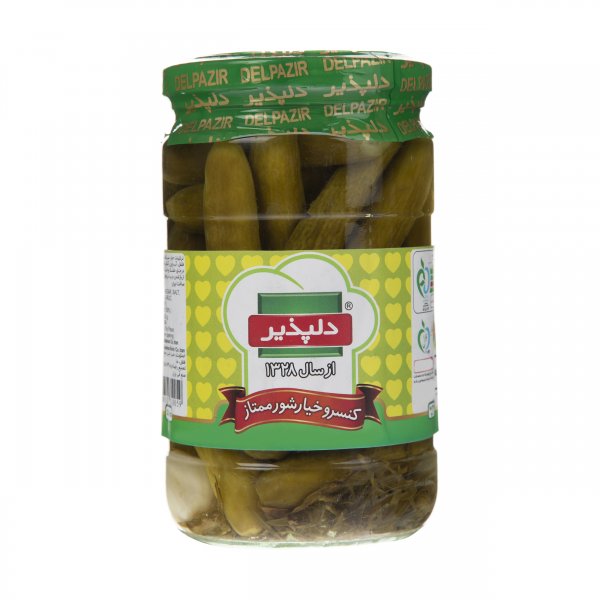 خیار شور ممتاز دلپذیر مقدار 650 گرم