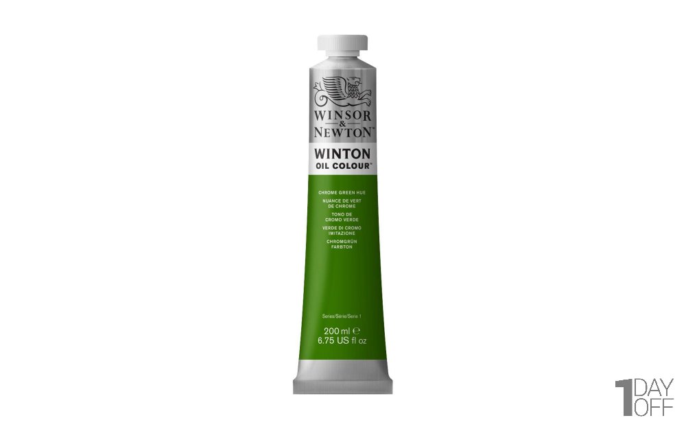 رنگ روغن وینزور (Winsor) سری Winton مقدار 200 میلی‌لیتر رنگ CHROME GREEN HUE 