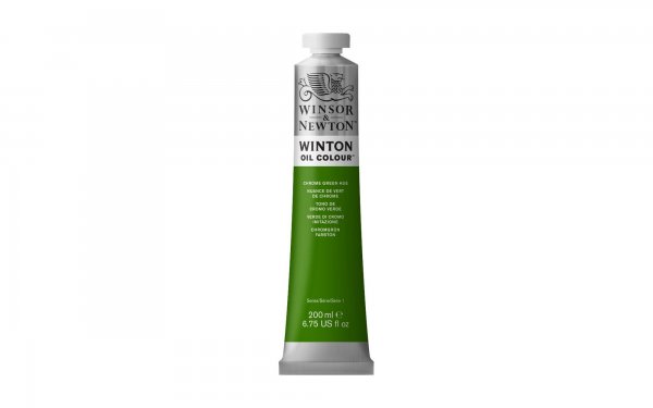رنگ روغن وینزور (Winsor) سری Winton مقدار 200 میلی‌لیتر رنگ CHROME GREEN HUE 