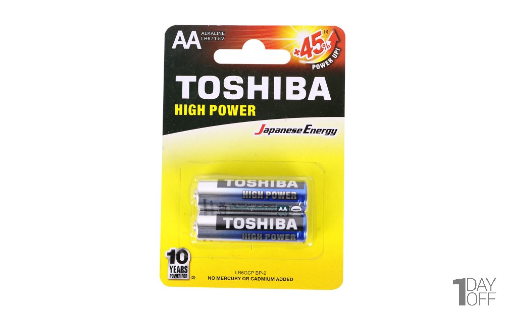باتری قلمی آلکالاین توشیبا (Toshiba) مدل HIGH POWER