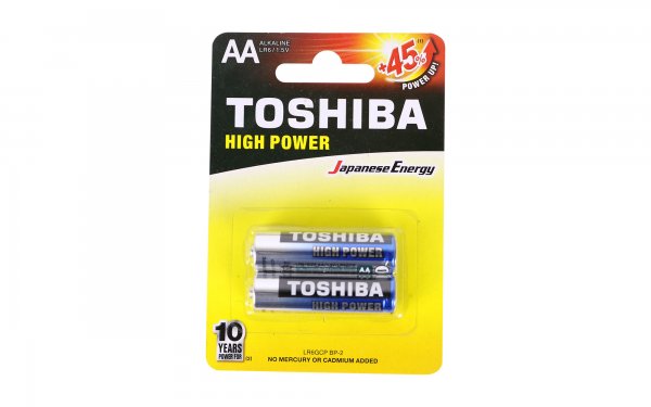 باتری قلمی آلکالاین توشیبا (Toshiba) مدل HIGH POWER
