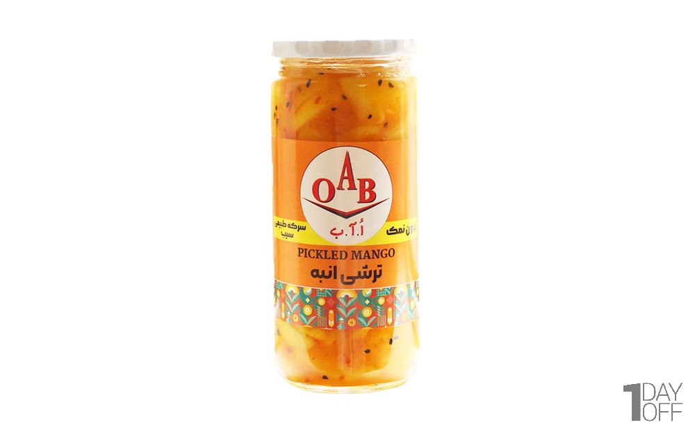 ترشی انبه اً.آ.ب مقدار 500 گرم
