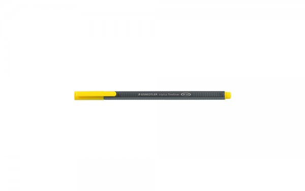 روان‌نویس استدلر (Staedtler) مدل Triplus Fineliner نوع نوک نمدی رنگ زرد