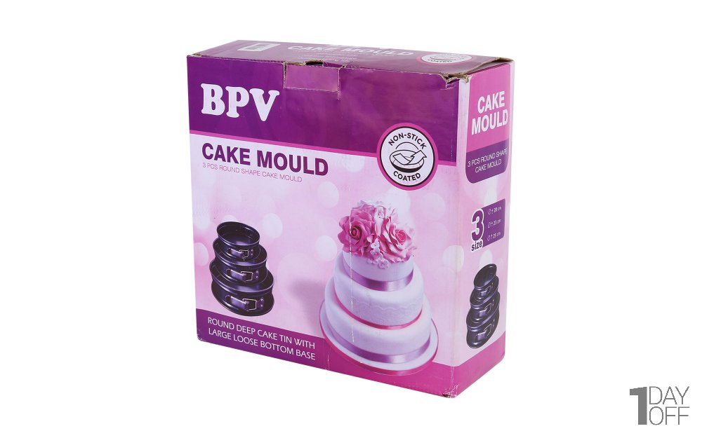 قالب کیک کمربندی بی‌پی‌وی (BPV) بسته 3 عددی