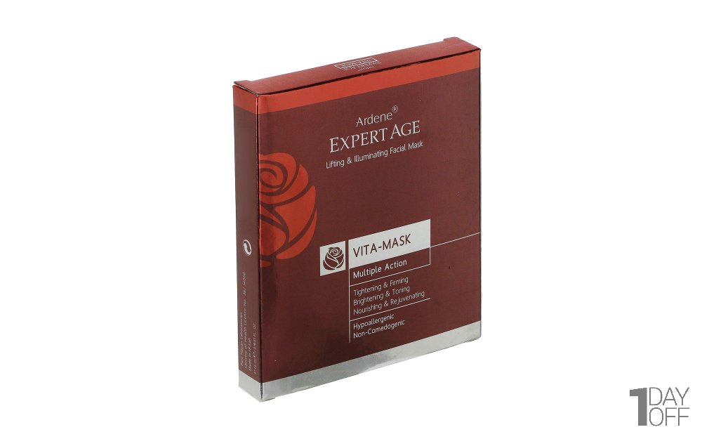 ماسک سفت‌کننده پوست صورت آردن سری Vita Mask Expert Age بسته 3 عددی