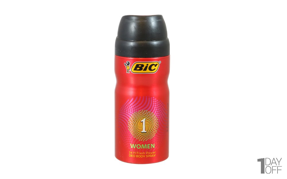  اسپری بدن زنانه بیک (Bic) شماره 1 مقدار 150 میلی‌لیتر