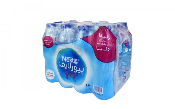  آب آشامیدنی پیورلایف نستله (Nestle)  500 میلی‌لیتری بسته 12 عددی
