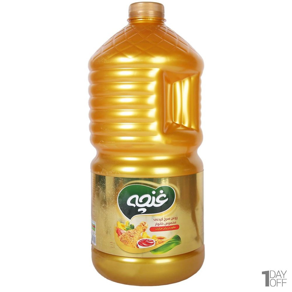 روغن سرخ کردنی طلایی غنچه مقدار 3 لیتر