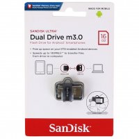 فلش مموری 16 گیگابایت سن دیسک (Sandisk) مدل Dual Drive