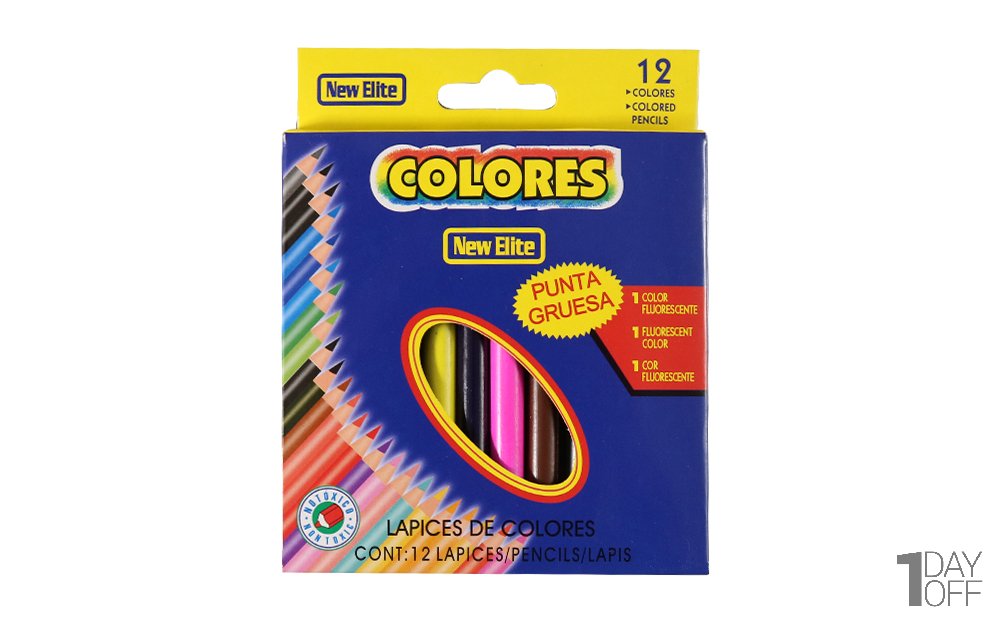 مداد رنگی 12 رنگ کالرس (Colores)