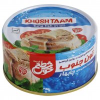 کنسرو ماهی تن در روغن گیاهی خوش‌طعم تن جنوب مقدار 180 گرم