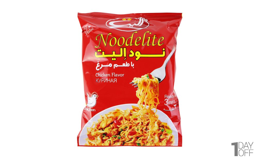 نودل با طعم مرغ الیت مقدار 75 گرم