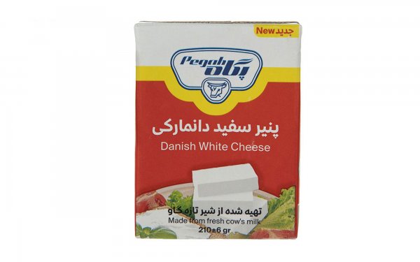 پنیر سفید دانمارکی پگاه مقدار 210 گرم