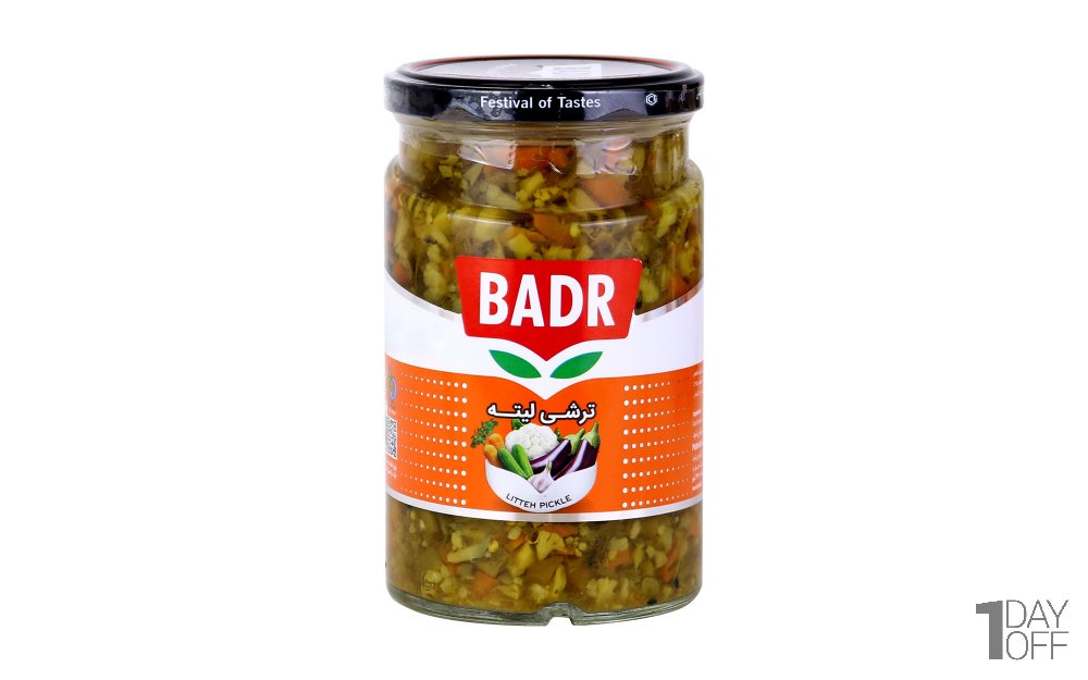 ترشی لیته بدر مقدار 630 گرم
