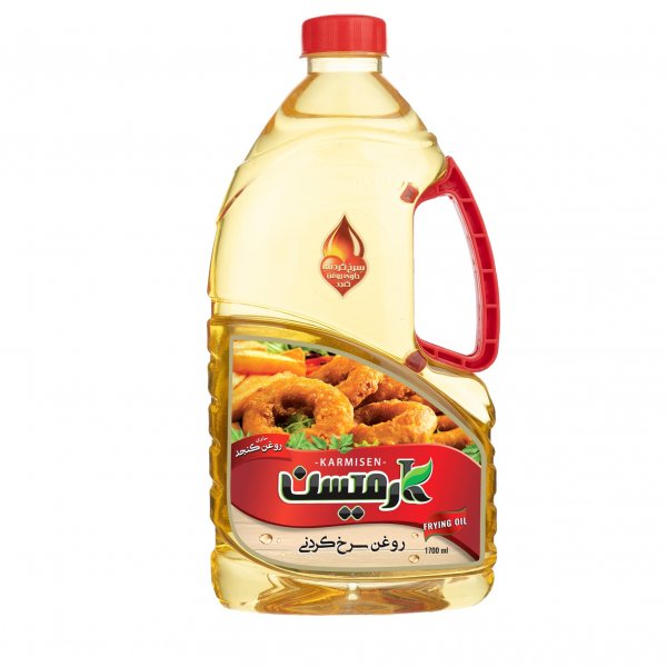 روغن سرخ کردنی فاقد پالم با ترکیب روغن کنجد کارمیسن مقدار 1.7 لیتر