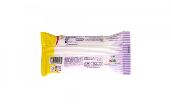 دستمال مرطوب ضدعفونی‌کننده دست و صورت 12 برگی مخصوص کودکان وی کر (Wee Care) مدل Antibacterial