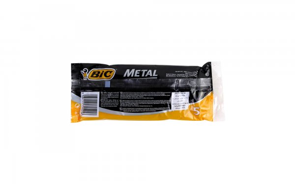خودتراش یک تیغه Metal بیک بسته 5 عددی