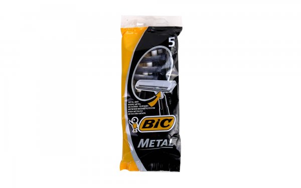 خودتراش یک تیغه Metal بیک بسته 5 عددی