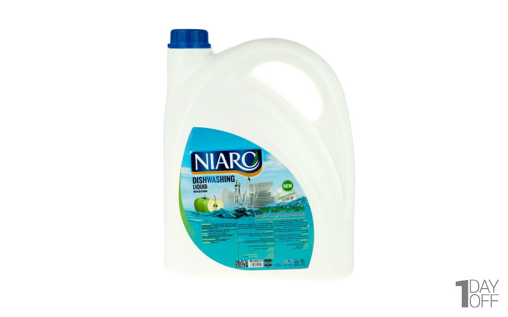 مایع ظرفشویی حاوی گلیسیرین با رایحه سیب نیارو مقدار 3750 گرم