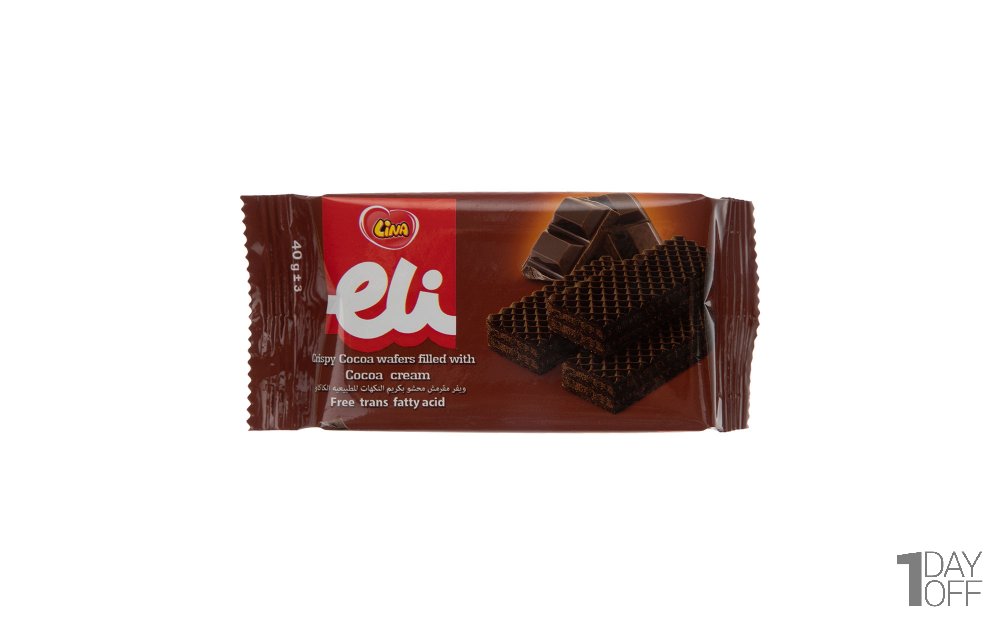 ویفر کاکائویی لینا مقدار 40 گرم 