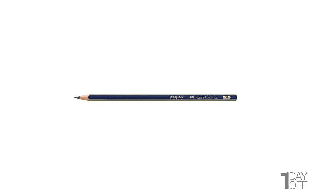 مداد مشکی فابر کاستل (Faber Castell) سری Goldfaber نوع 3B