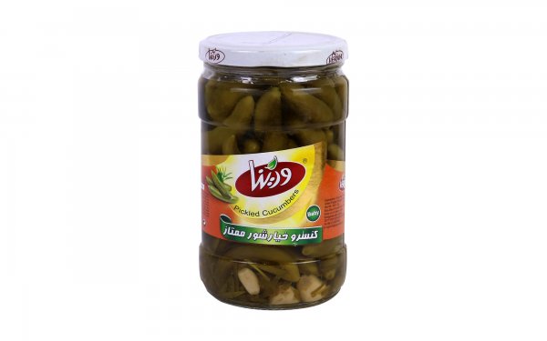 کنسرو خیارشور ممتاز ورینا مقدار 690 گرم