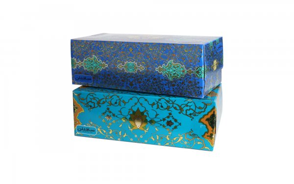 دستمال کاغذی دولایه سافتلن بسته 150 برگ طرح رندوم