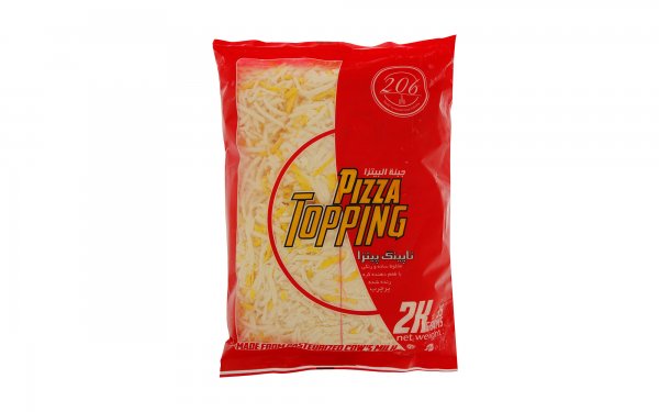 پنیر تاپینگ پیتزا رنده شده مخلوط 206 مقدار 2 کیلوگرم