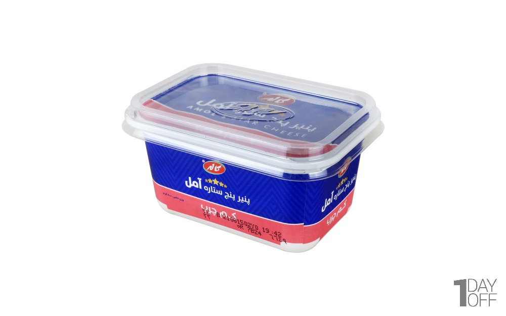پنیر کم‌چرب پنج ستاره آمل کاله مقدار 350 گرم