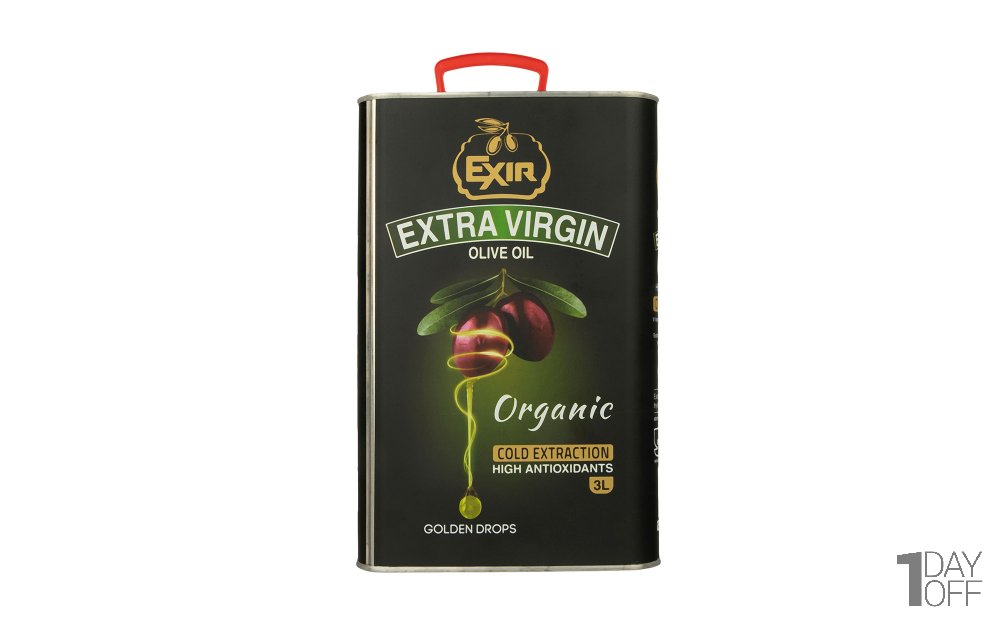 روغن زیتون فرابکر ارگانیک اکسیر مقدار 3 لیتر