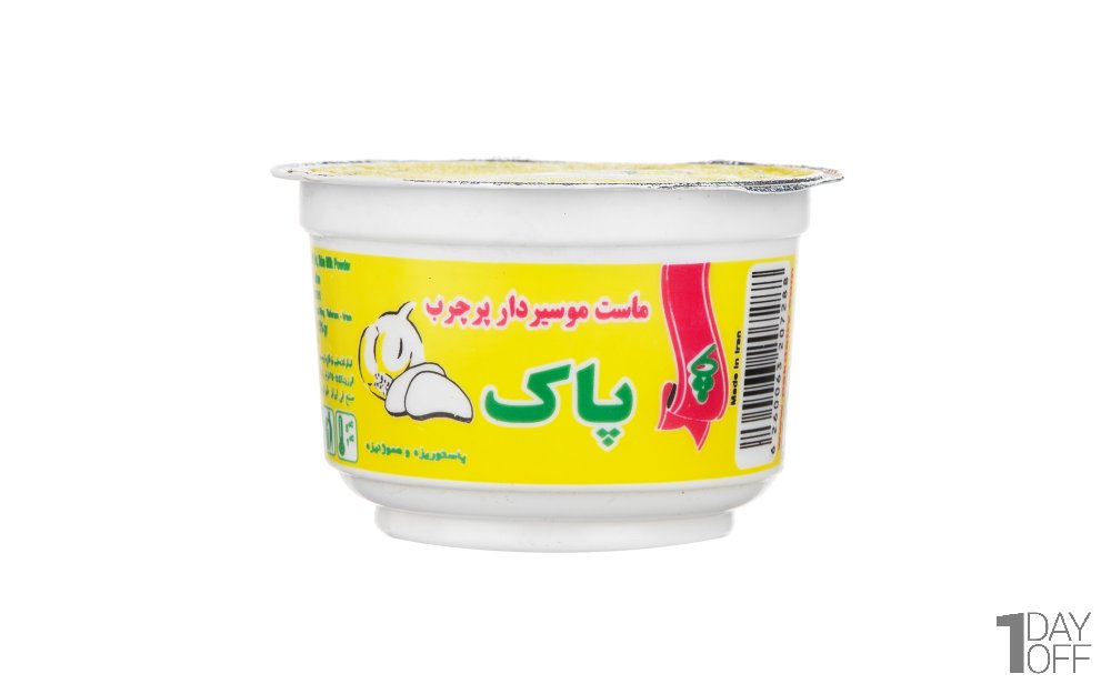 ماست موسیردار پرچرب پاک مقدار 250 گرم