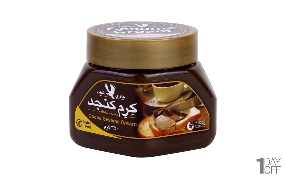 کرم کنجد با طعم کاکائو عقاب مقدار 350 گرم