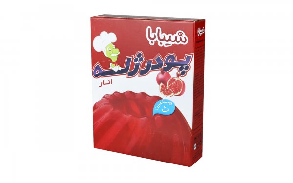 پودر ژله انار شیبابا مقدار 100 گرم