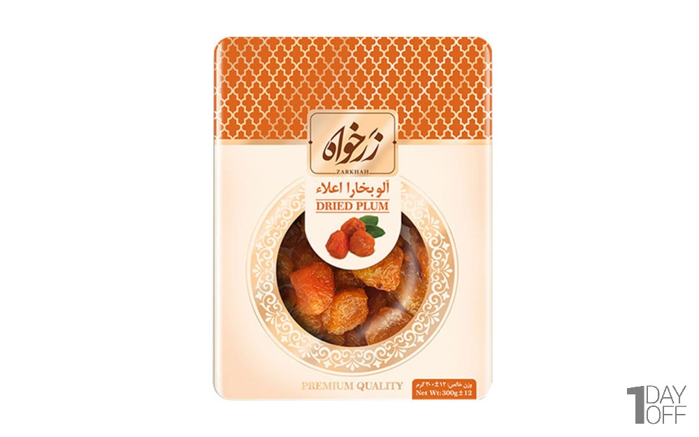 آلو بخارا زرخواه مقدار 400 گرم
