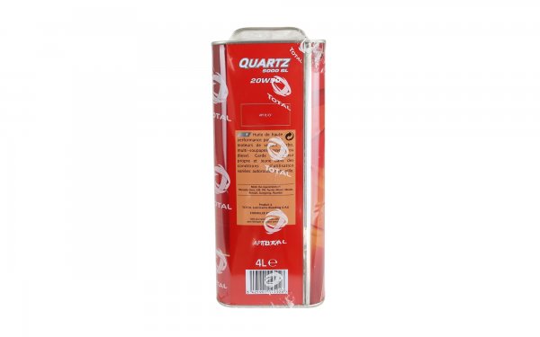 روغن موتور خودرو توتال مدل QUARTZ5000SL حجم 4 لیتر (اصلی)