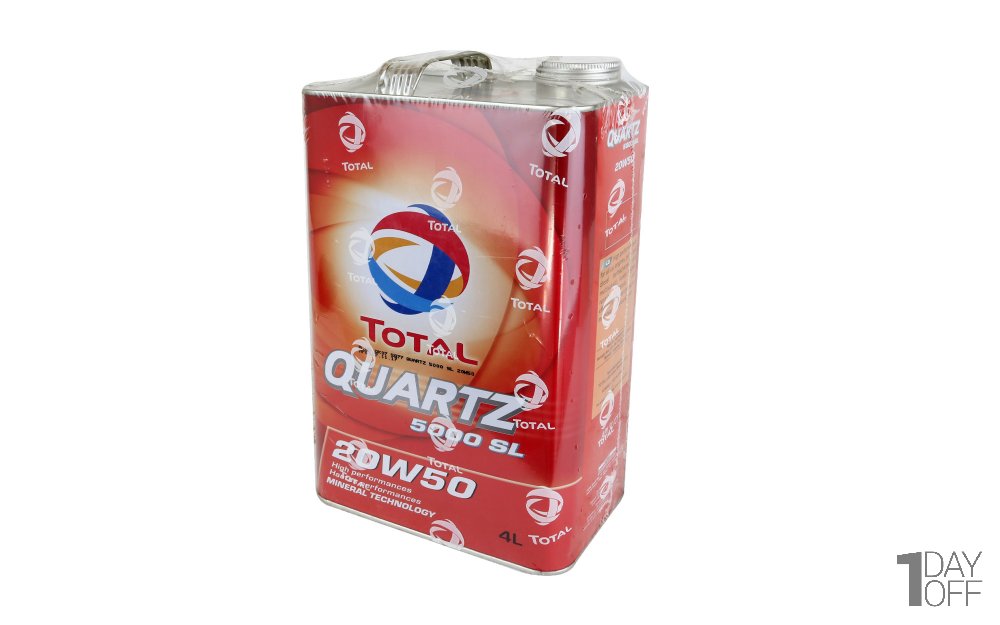 روغن موتور خودرو توتال مدل QUARTZ5000SL حجم 4 لیتر (اصلی)