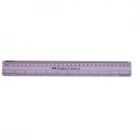 خط‌کش ژله‌ای فابر کاستل (Faber Castell) 30 سانتی‌متری رنگ بنفش شفاف