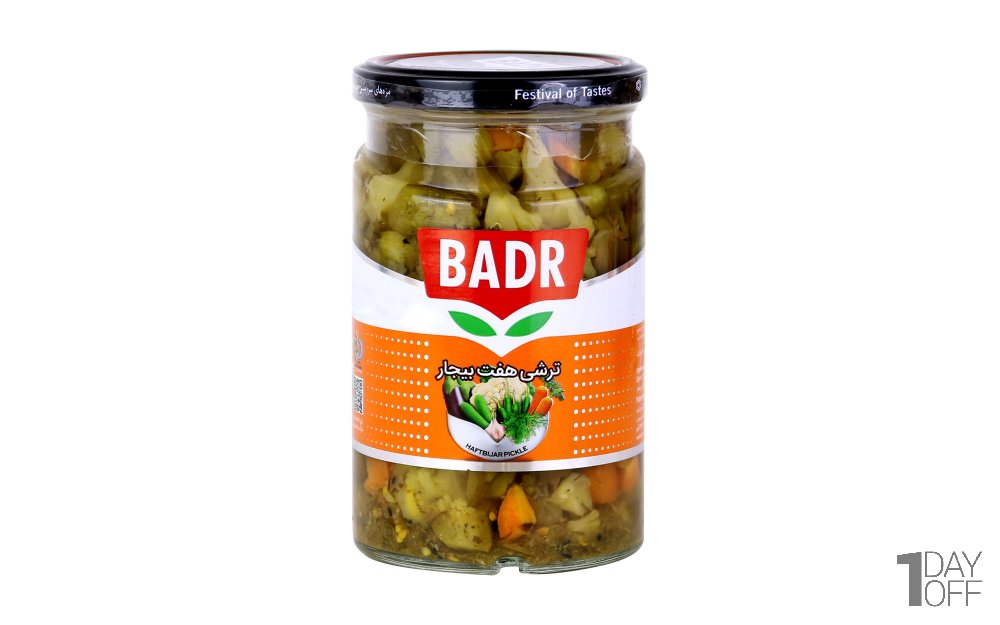ترشی هفت‌ بیجار بدر مقدار 630 گرم