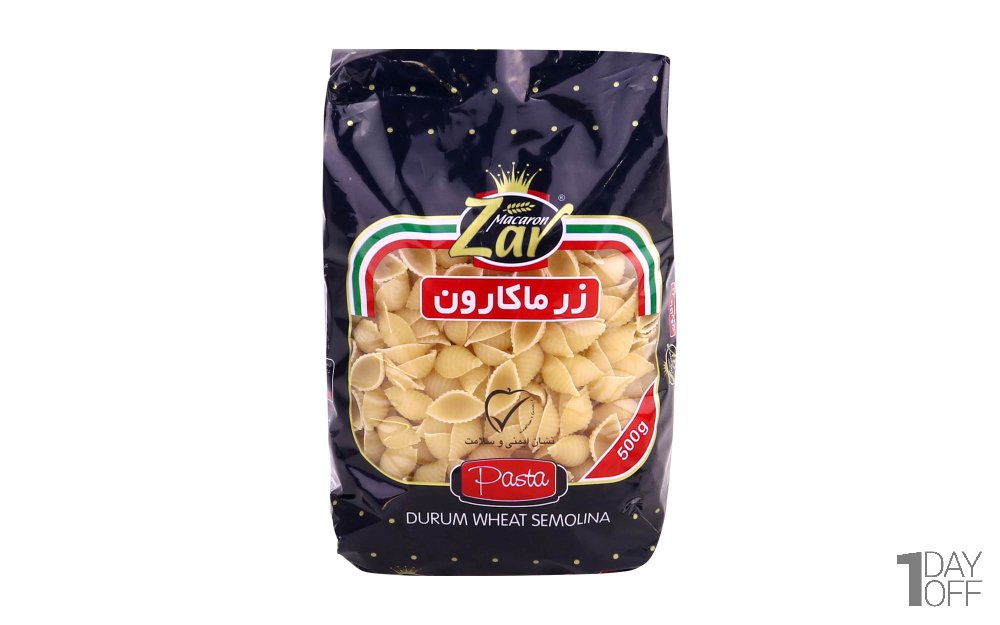پاستا فرمی زر ماکارون مدل شلز مقدار 500 گرم