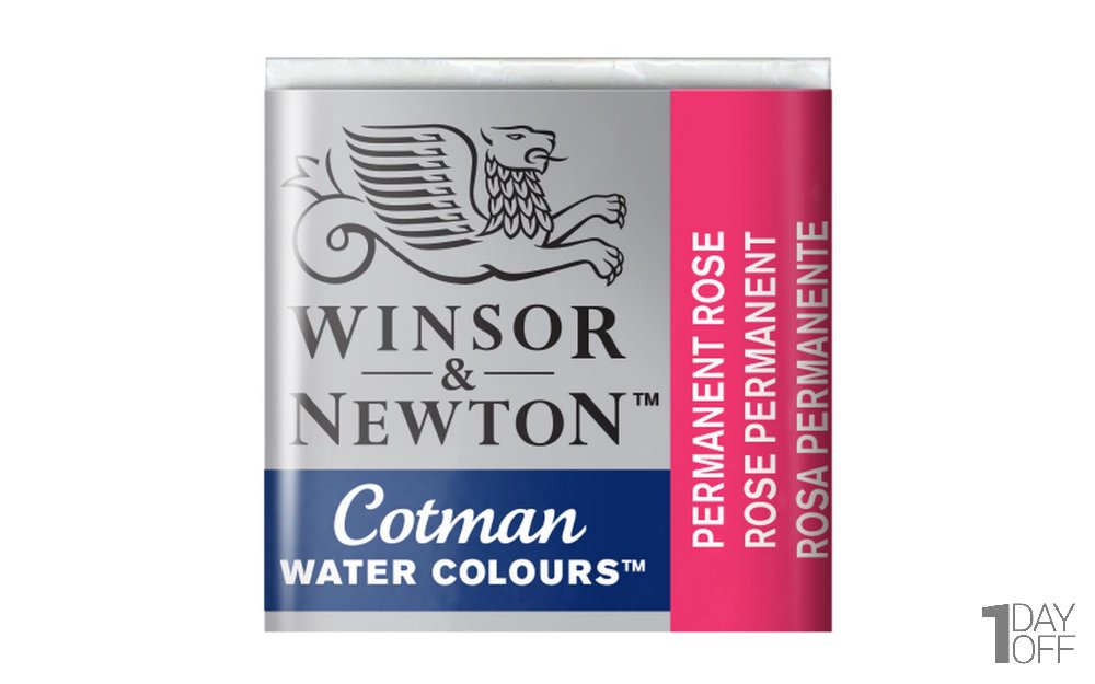 قرص آبرنگ وینزور (Winsor) سری Cotman رنگ PERMANENT ROSE
