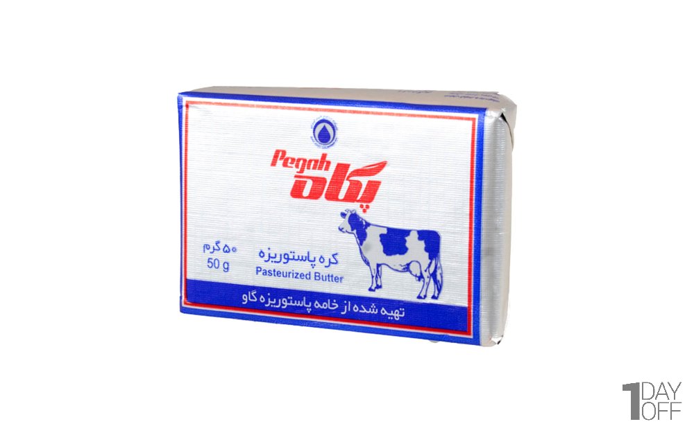 کره پاستوریزه گاوی پگاه مقدار 50 گرم 
