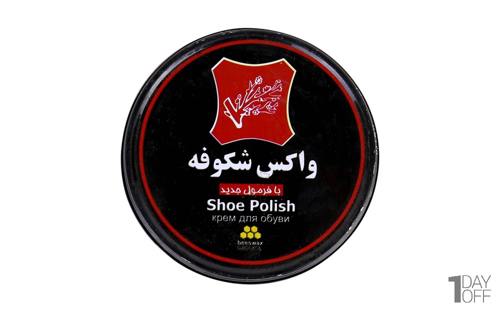 واکس کفش شکوفه 100 میلی‌لیتری رنگ مشکی