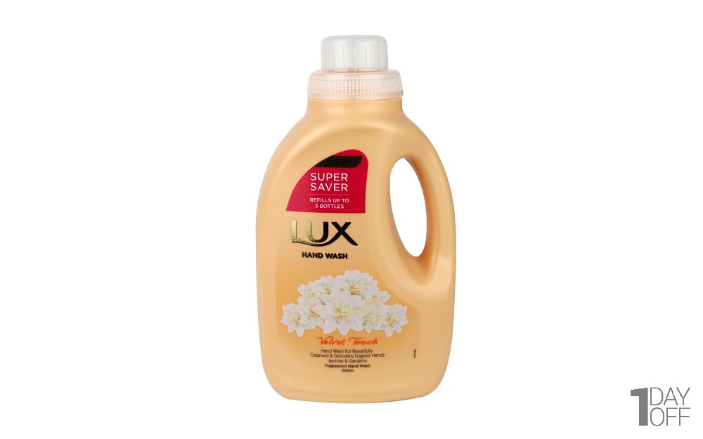 مایع دستشویی با رایحه گل یاس و بادام لوکس (Lux) Velvet touch مقدار 1.5 لیتر