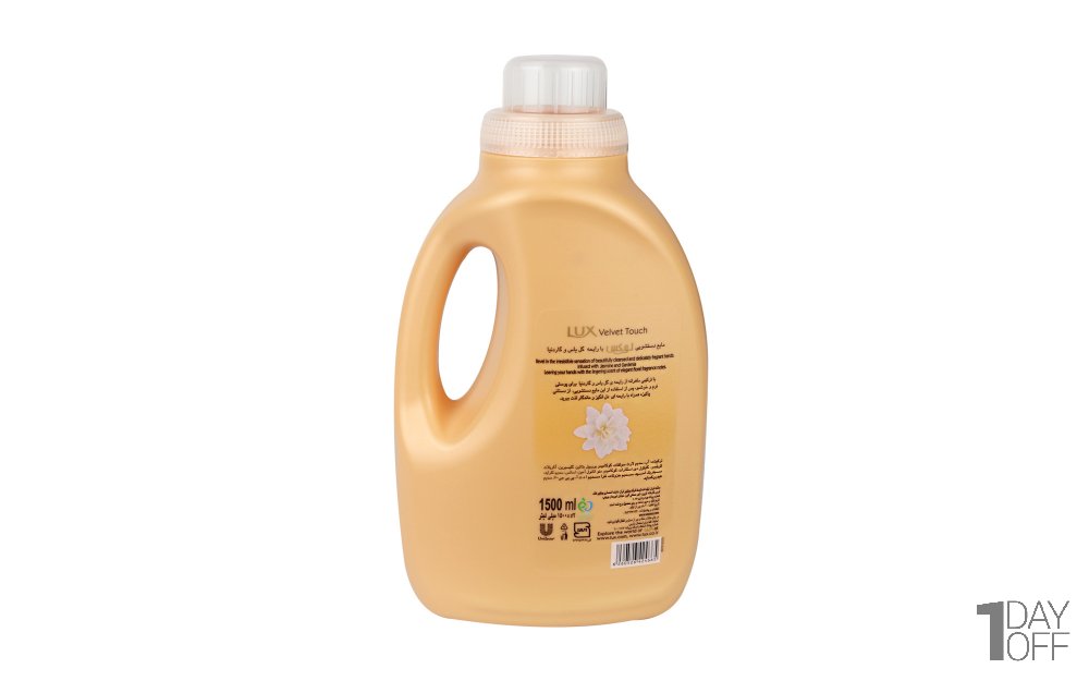 مایع دستشویی با رایحه گل یاس و بادام لوکس (Lux) Velvet touch مقدار 1.5 لیتر