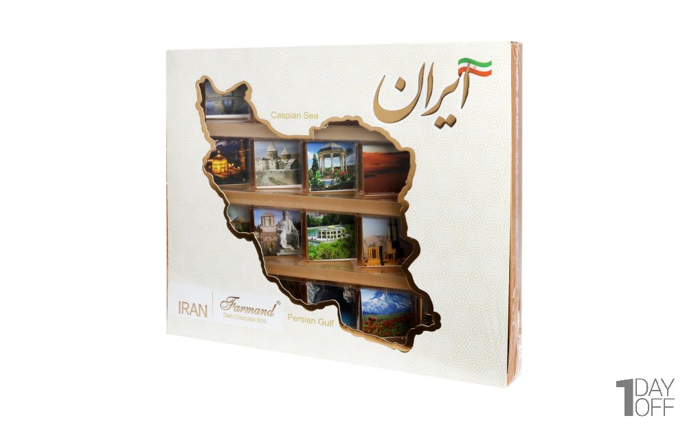 شکلات تلخ 60 پذیرایی فرمند مقدار 106 گرم