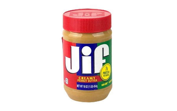 کره بادام‌زمینی کرمی جیف (Jif) نوع creamy مقدار 454 گرم
