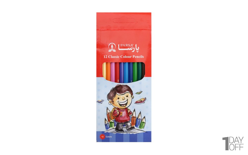 مدادرنگی پارسا بسته 12 رنگ