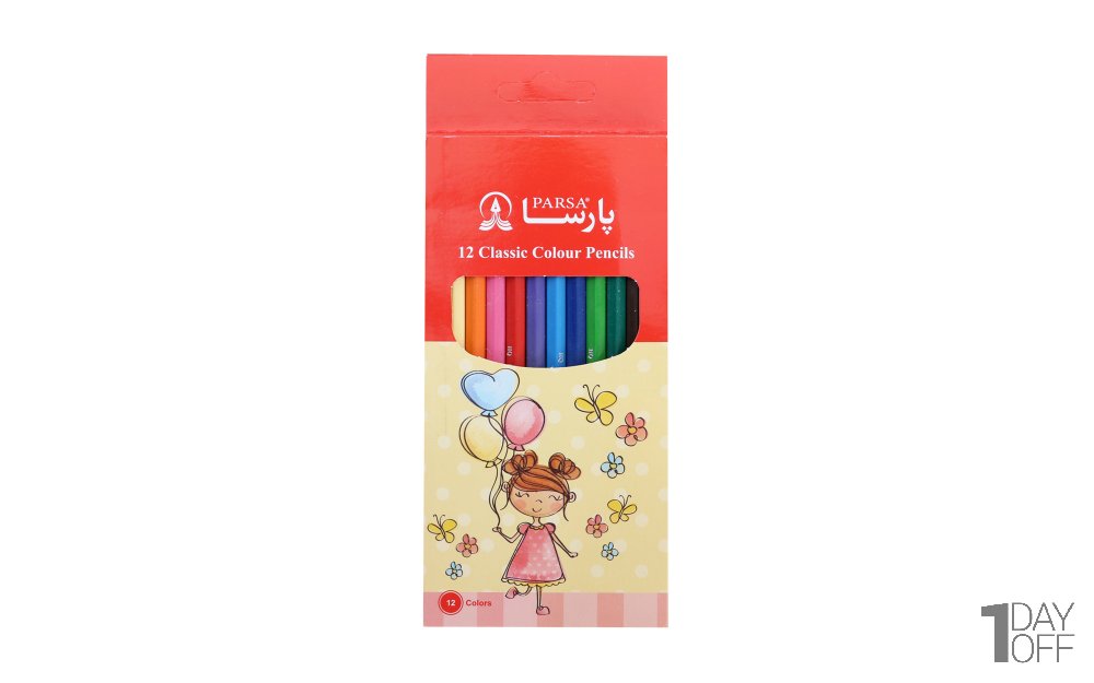 مدادرنگی پارسا بسته 12 رنگ