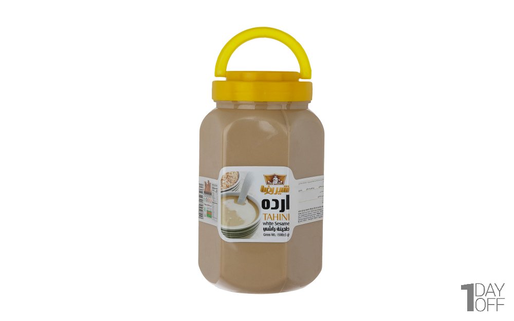 ارده کنجد ممتاز شیررضا مقدار 1.5 کیلوگرم
