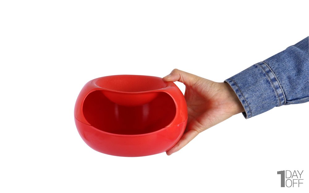 ظرف تخمه رنگ گلبهی